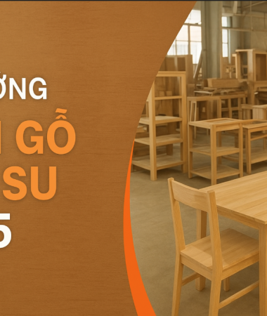 Xu hướng sử dụng phôi gỗ cao su trong sản xuất nội thất năm 2025