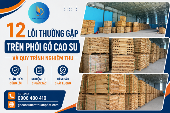 12 Lỗi Thường Gặp Trên Phôi Gỗ Cao Su Và Quy Trình Nghiệm Thu