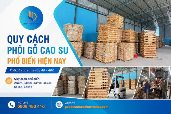 Quy Cách Phôi Gỗ Cao Su Phổ Biến Hiện Nay