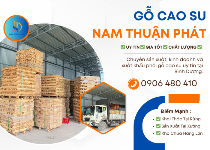 GỖ CAO SU NAM THUẬN PHÁT